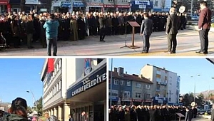 Çankırı'da Belediye Çalışanları Mesaiye İstiklal Marşı Okuyarak Başladı