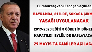 Cumhurbaşkanı Açıkladı Bayramda 81 İl'de Sokağa Çıkma Yasağı Uygulanacak