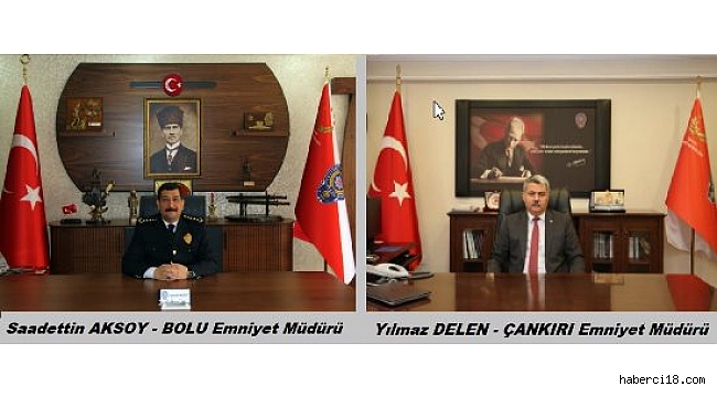 Çankırı İl Emniyet Müdürü Sadettin Aksoy Bolu İl Emniyet Müdürlüğüne Atandı