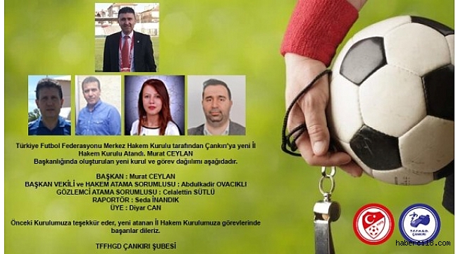 Çankırı İl Hakem Kurulunda Görev Değişimi