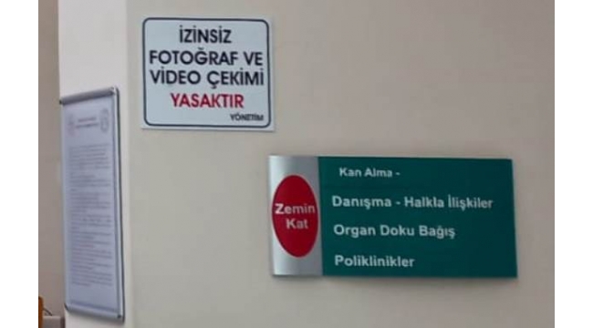 Aman Ha, “Hastanede İzinsiz Fotoğraf Ve Video Çekmek Yasaktır”