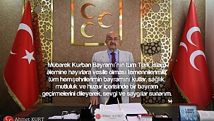 MHP Çankırı İl Başkanı Sayın Ahmet Kurt'un Kurban Bayramı Kutlama mesajı