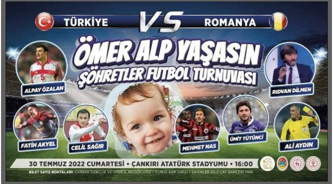 Türkiye-Romanya Şöhretler Futbol Müsabakası Çankırı'da Oynanacak