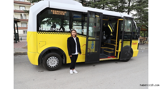 Çankırı Halk Otobüslerinde İlk Kadın Sürücü Emine Koçyiğit