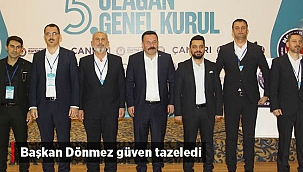 Başkan Dönmez Güven Tazeledi