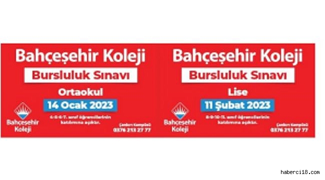 Bahçeşehir Koleji Bursluluk Sınav Tarihlerini Açıkladı