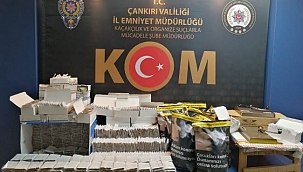 Çankırı'da 25 Bin 400 Makaron Ele Geçirildi