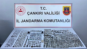 Çankırı'da Tarihi Netelikte Çok Sayıda Eser Ele Geçirildi