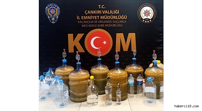 Çankırı'da Sahte Alkol Ve Sahte Para Ele Geçirildi