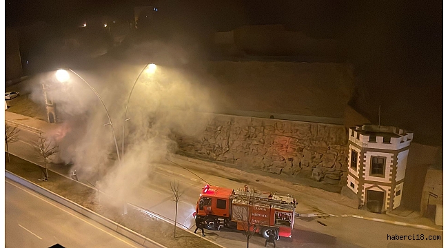 Ağlar Kaya (Şelale Önü) Araç Yangını