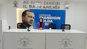 AK Parti Çankırı Kadın Kolları İl Başkanı Melike Çilhan'ın Mesajı