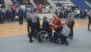 Engelli Milli Sporcumuz Şaban Mazak Bilek Güreşinde Türkiye Birincisi Oldu