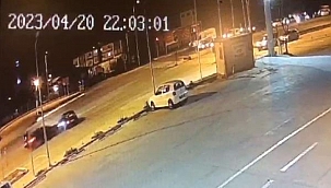 Bayram Arefesi Günü Çankırı'da Meydana Gelen Feci Kazanın Kamera Görüntüleri