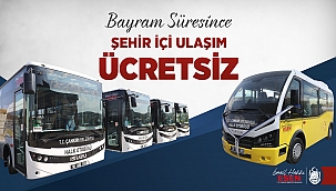 Çankırı'da Bayram Süresince Şehir İçi Toplu Ulaşım Ücretsiz