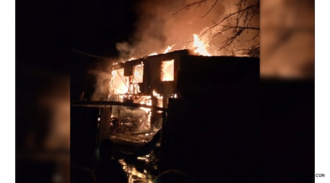 Bayramören İlçesinde Yangın