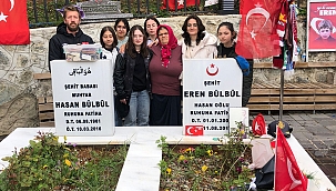 Fen Lisesi Takımı, Şehidimiz Eren Bülbül'ün Kabrini Ziyaret Etti