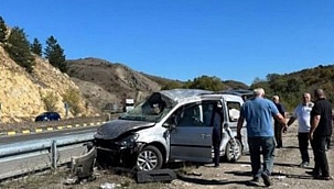 Çerkeş Kuzudere Mevkii'nde Trafik Kazası 1'i Ağır 5 Yaralı
