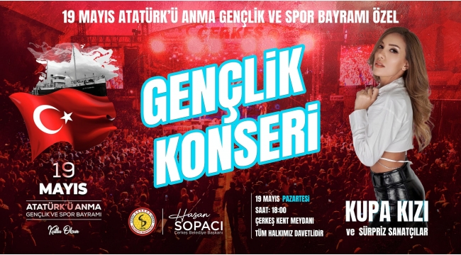 Çerkeş Kent Meydanındaki Konsere Davet