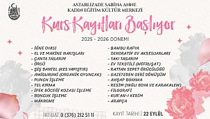 Kadınlara Yönelik Bilgi ve Beceri Kurs Kayıtları 22 Eylül'de Başlıyor