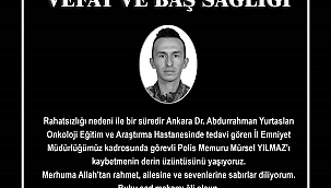 Kızılırmak İlçesi Tımarlı Köyü Nüfusuna Kayıtlı Polisimiz Hayatını Kaybetti