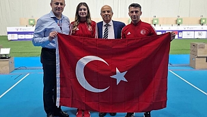 Havalı Tüfek Karışık Takımda Tarihi Madalya!