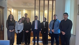 Adalet Alanı Öğrencileri Çankırı Cumhuriyet Başsavcısı Yücedağ'ı Ziyaret Ettiler