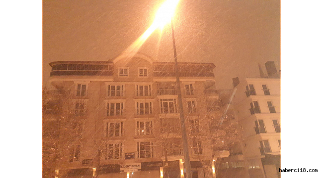 Çankırı'ya Mevsimim İlk Karı Yağdı