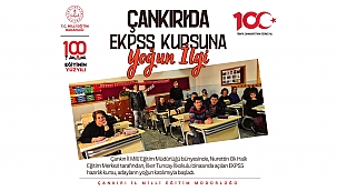 Çankırı'da EKPSS Kursuna Yoğun İlgi