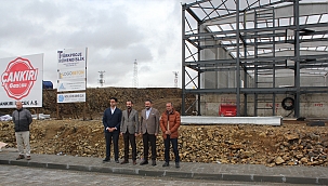 Yapımı Devam Eden Çankırı Gazozu Fabrikasında İncelemelerde Bulunuldu