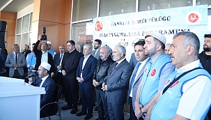 Çankırı'da Hacılar Kutsal Topraklara Uğurlandı
