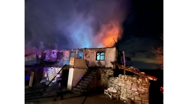 Germece Köyünde Yangın