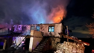 Germece Köyünde Yangın