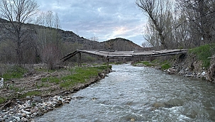 Yıkılan Ahşap Köprüden Karşıya Geçme Çabası (Özel Haber)