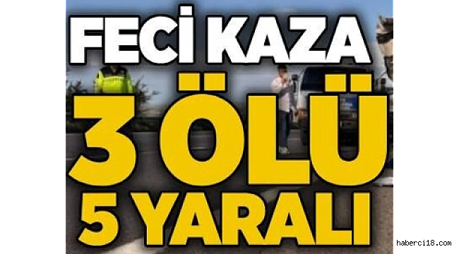Çerkeş İlçesi D-100 Devlet Karayolunda Ölümlü Yaralanmalı Trafik Kazası 3 Ölü 5 Yaralı