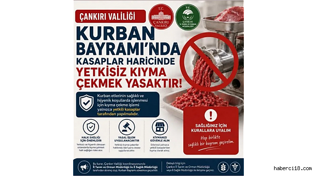 Et Çekme İşlemi İle İlgili Sadece Kasaplar Yetkili