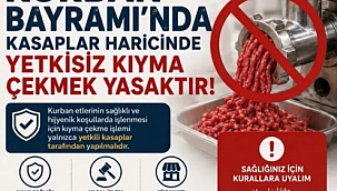 Et Çekme İşlemi İle İlgili Sadece Kasaplar Yetkili
