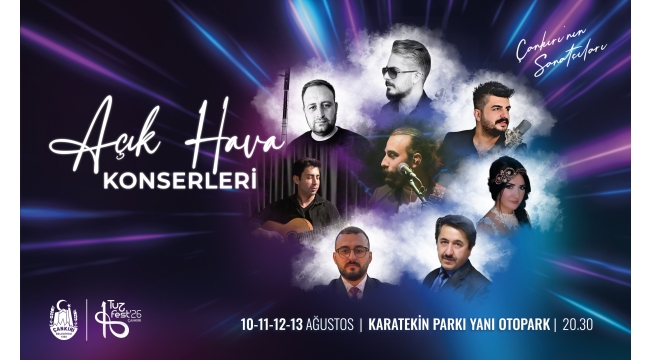 Yerel Sanatçıların Açık Hava Konserleri 10 Ağustos'ta Başlıyor