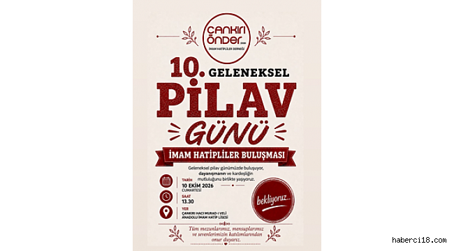 10.Geleneksel Pilav Gününe Davet