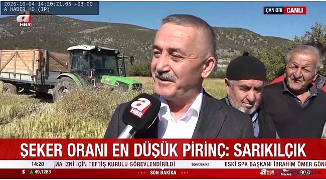 Sarıkılçık Pirinci, A Haber Ekranlarında Türkiye'ye Tanıtıldı